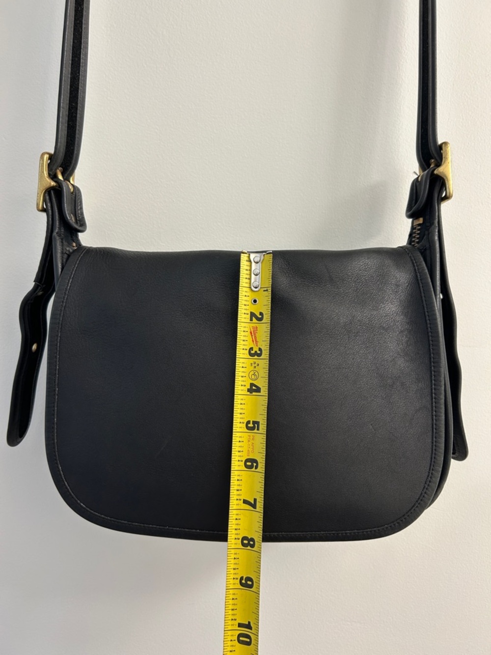 Coach Patricia’s Legacy #9951 Black Leather Crossbody Saddle Bag - Picture 2 of 10